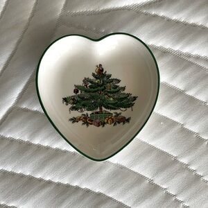 Spode Christmas Tree Heart Dish